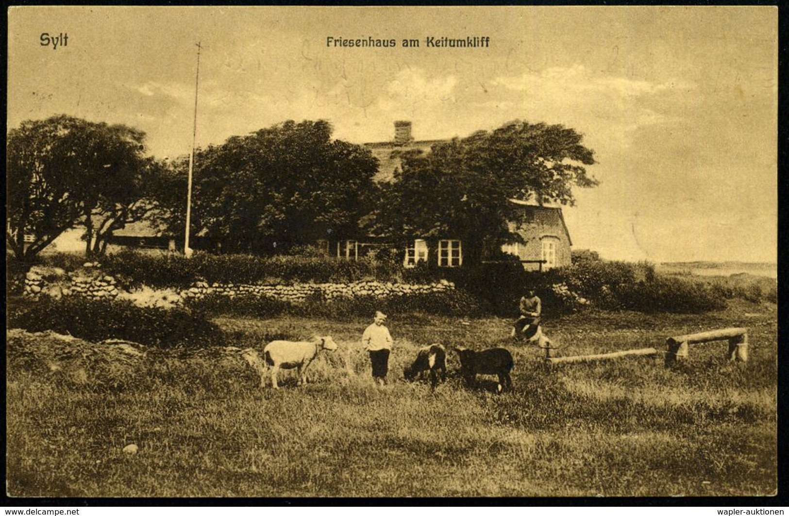 V O G E L K O J E   K I N D E R H E I M /  Westerland-Sylt 1927 (31.7.) Viol. Ra.2 = PSt.II = Hauspostamt Kinderheim + 1 - Autres & Non Classés