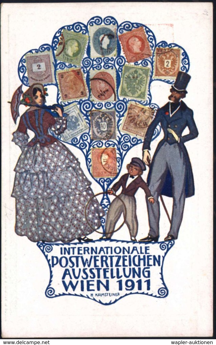 ÖSTERREICH 1911 (12.9.) PP 10 H. KFJ-Jubil., Karm.rosa: INTERNAT./POSTWERTZEICHEN/AUSSTELLUNG/WIEN = Kind Mit Schlag-Rei - Zonder Classificatie