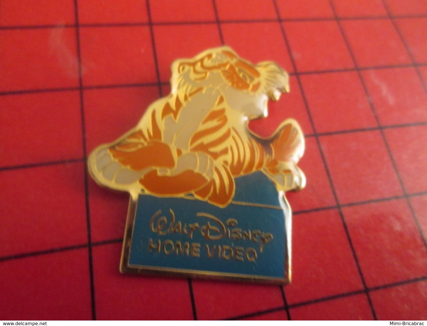 Sp15vrai Pin's Pins / Rare Et Beau : THEME DISNEY / WALT DISNEY HOME VIDEO DESSIN ANIME LIVRE DE LA JUNGLE SHERE KHAN - Disney