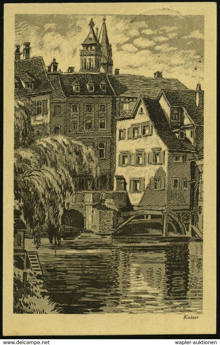 Esslingen,N./ Schwäb.Liederfest/ Vom/ 4-6.Juli 1925 (6.7.) Seltener SSt (Festungsmauern, Wehrtürme) Auf Passender PP 5 P - Musica