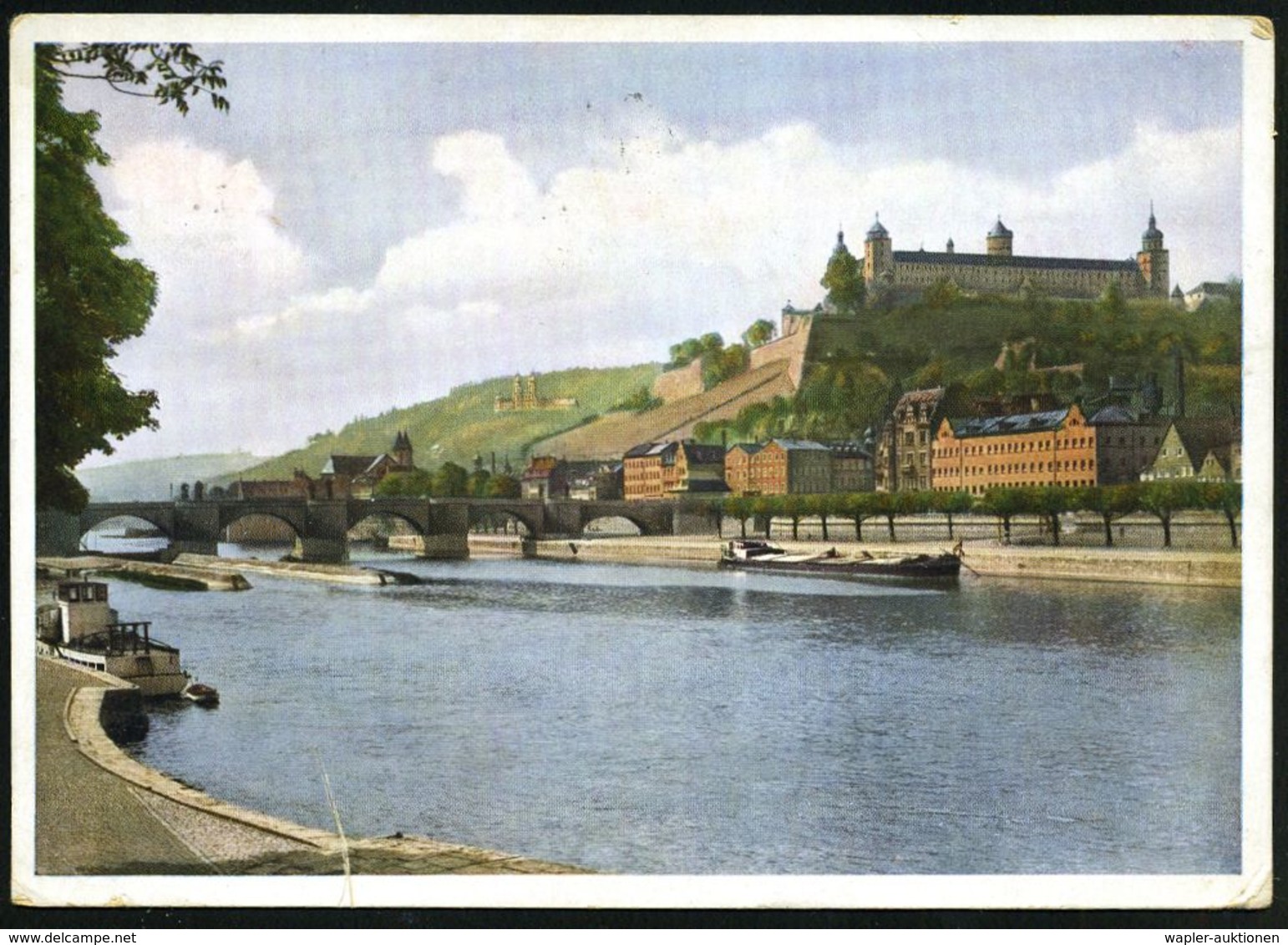 WÜRZBURG 2/ B/ HERR WALTHER/ VON DER/ VOGELWEIDE.. 1942 (1.7.) Sehr Seltener MWSt = Walther Von Der Vogelweide (nach Buc - Musica