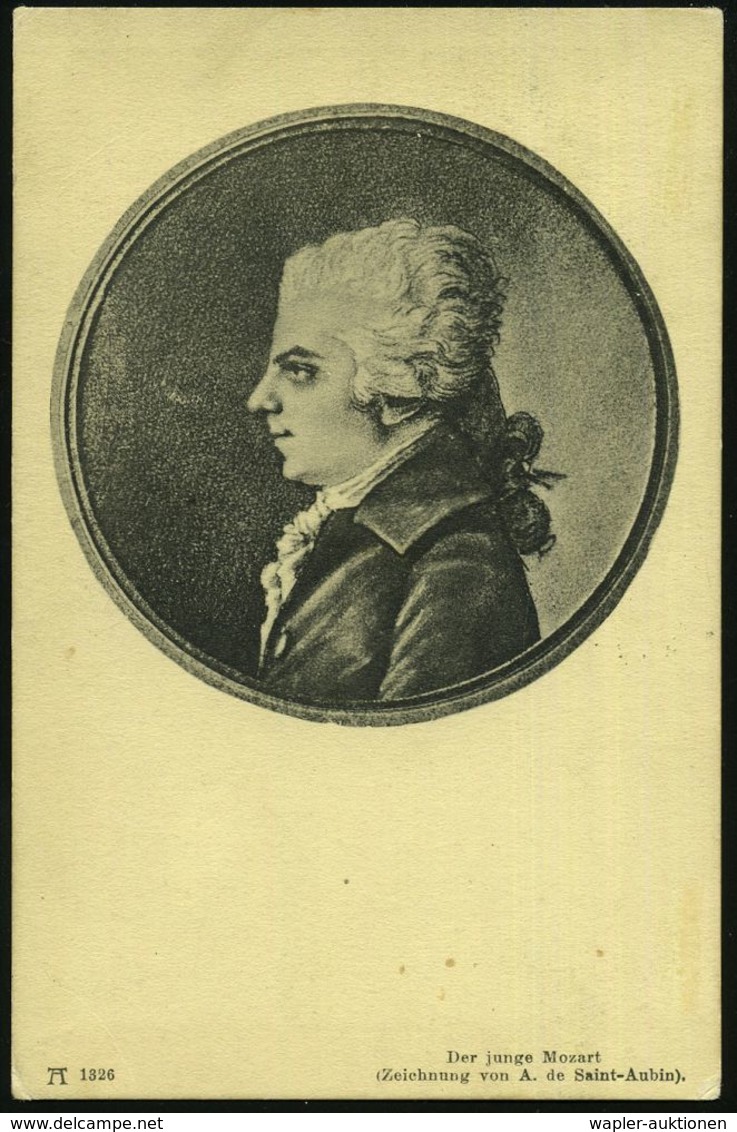 ÖSTERREICH 1910 (6.8.) SSt.: SALZBURG/GRUNDSTEINLEGUNG DES MOZARTHAUSES +  R O T E R  HdN: MOZART-/FEIER/ SALZBURG/1910, - Musica