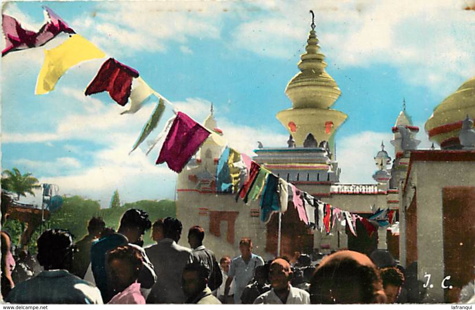 Pays Div -ref T628- La Reunion - Fete Au Temple Malabare   - Carte Bon Etat  - - Reunion