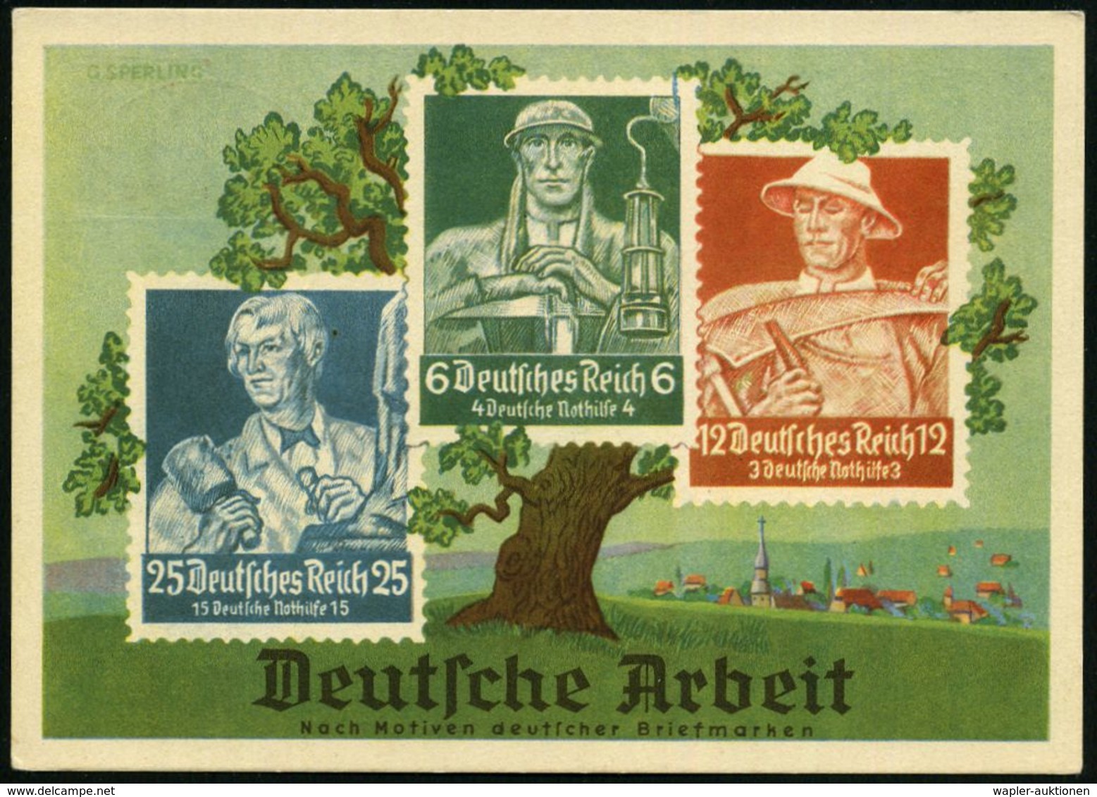 DRESDEN AUSSTELLUNG/ "Die Briefmarke" 1936 (Aug.) SSt = Posthorn, Tulpen Auf PP 3 Pf. Hindenbg., Braun: Olympia-Postwert - Filatelistische Tentoonstellingen