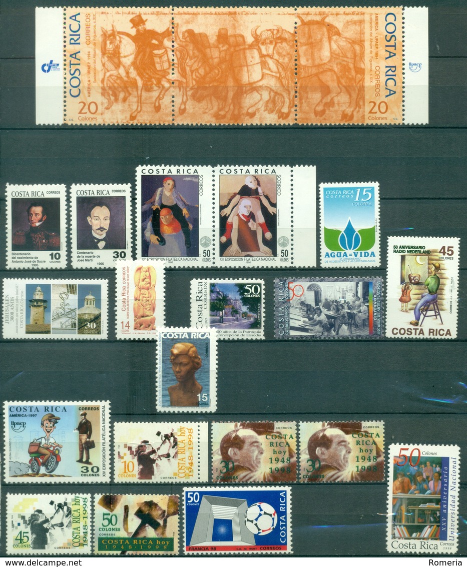 Costa Rica - 1994/1999 - Lot Timbres **  - Nºs Dans Description - Costa Rica