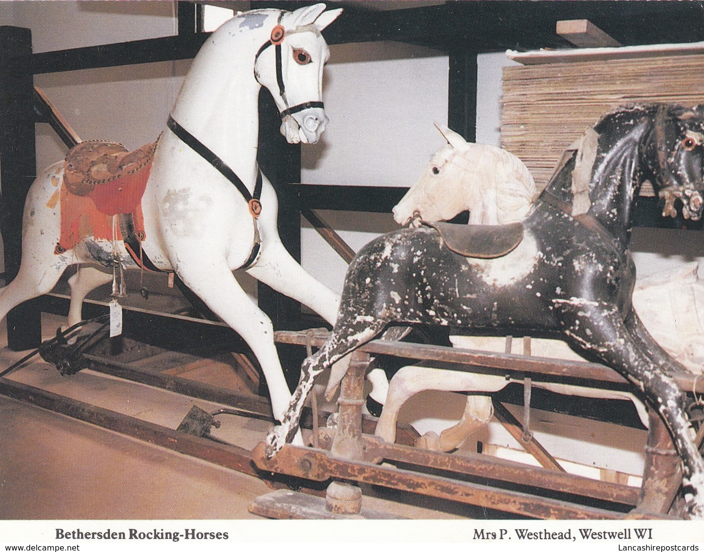 Postcard Bethersden Rocking Horses Nr Ashford  By East Kent W.I. My Ref  B23633 - Games & Toys