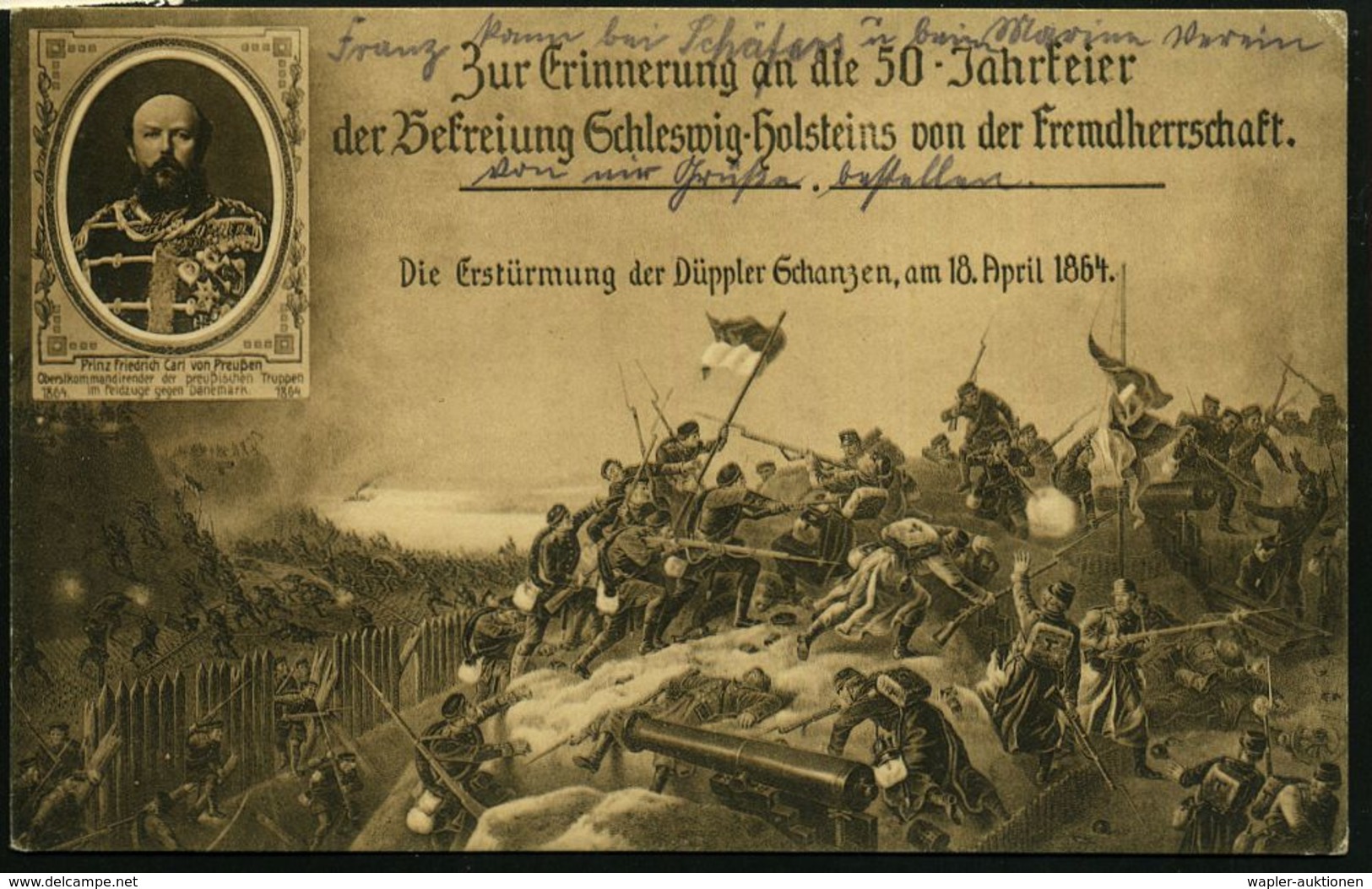 DEUTSCHES REICH 1914 (10.9.) Seltener, Roter Briefstempel, Ra.2: Marine-Feldpost/ S.M.S. "Brandenburg" (= MSP 105) Linie - Schiffahrt