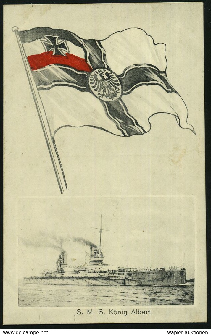 DEUTSCHES REICH 1915 (11.8.) 1K-BPA.: KAIS. DEUTSCHE/MARINE-/SCHIFFSPOST/No. 70 = S.M.S. "Amazone", Kleiner Kreuzer, Fla - Maritime