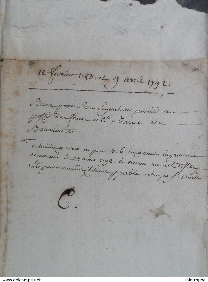 Grand Document De 1791.Loi / Brefs, Bulles, Constitutions, Rescrits, Décrets & Autres Expéditions. - Historical Documents