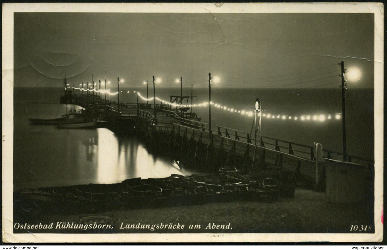 KÜHLUNGSBORN OSTSEEBAD (MECKL) 1/ A 1941 (Mai) 2x 2K-Steg + Viol. Bzw. Blauer Ra.: Feldpost/III. Ausbildung-Abteilung Fü - Maritiem