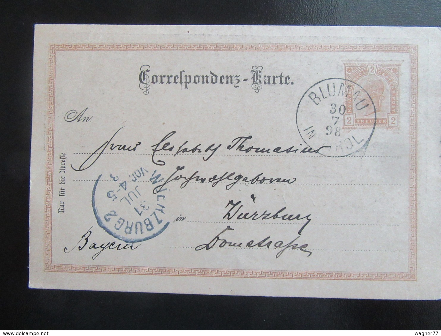 Postkarte Südtirol Gasthof Kreuzwirth Völs Am Schlern 1898 - Eckbug - Bolzano (Bozen)