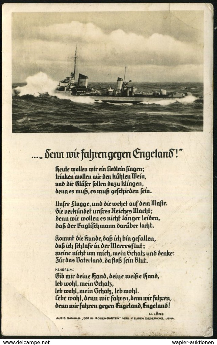 DEUTSCHES REICH 1940 (10.5.) Stummer 1K-Steg = Tarnstempel + Viol. 1K-HdN: Feldpostnr. 23657 = Schlachtschiff "Scharnhor - Marittimi
