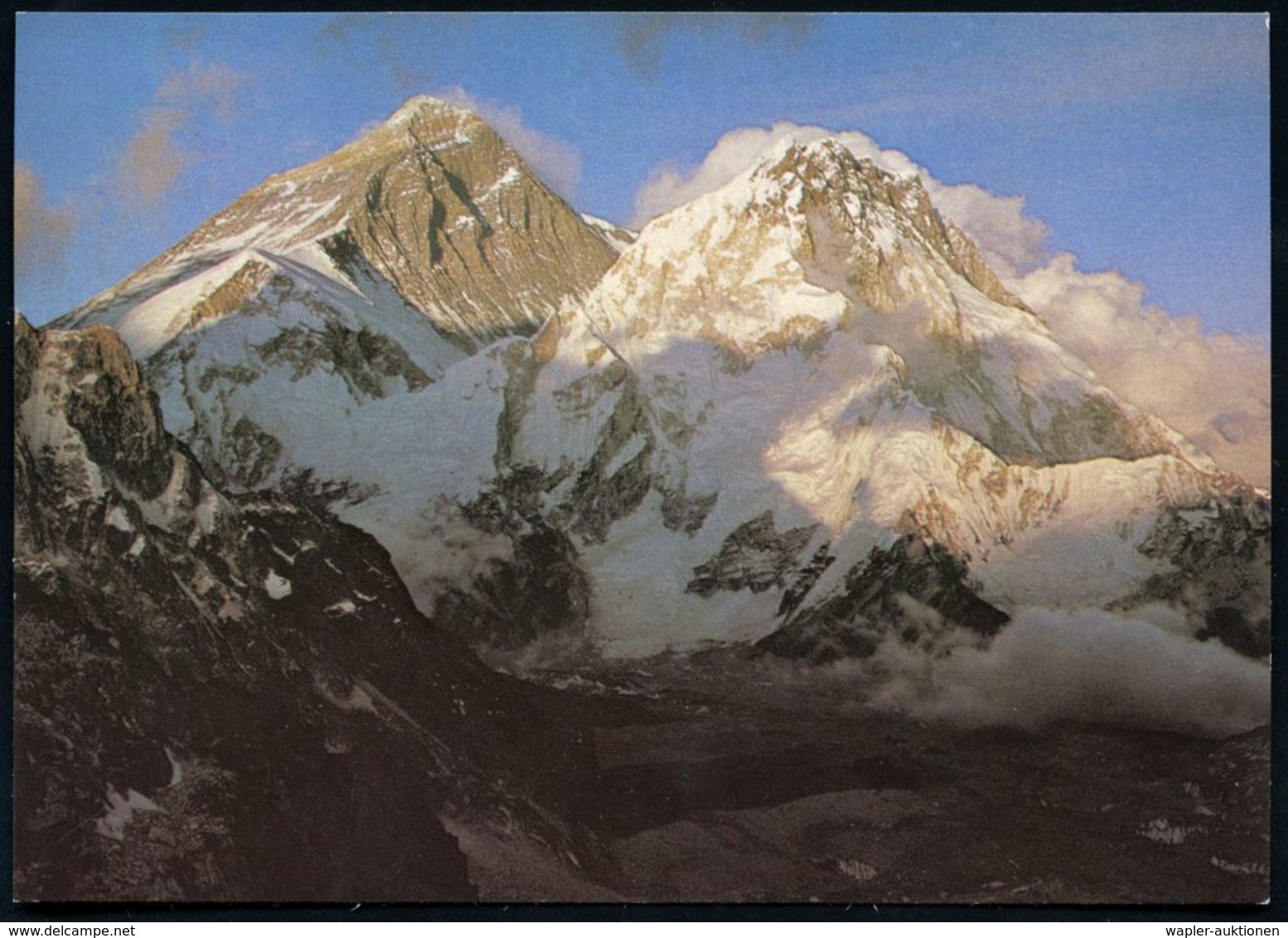 NEPAL /  B.R.D. 1977 (16.6.) Violetter SSt.: Kathmandu/G.P.O./GERMAN HIMALAYA EXPEDITION/MANASLU 8156 M (Manaslu) EF 40  - Klimmen