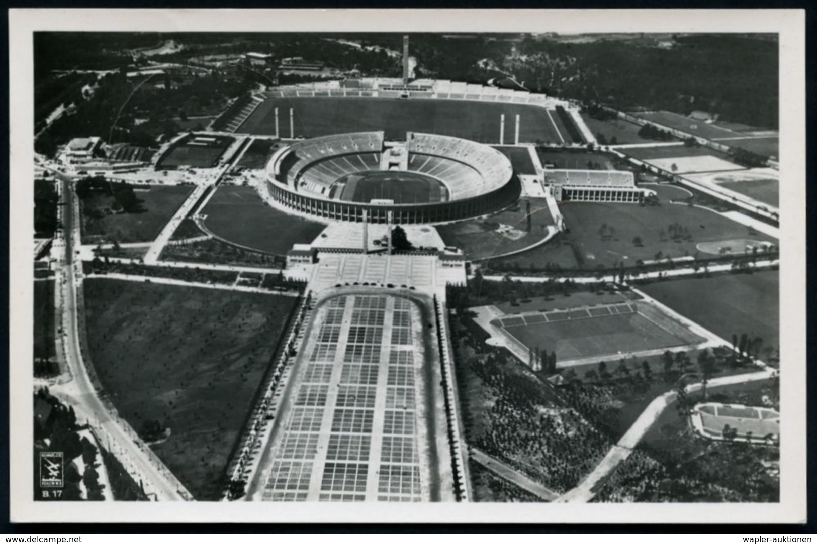 BERLIN-CHARLOTTENBURG 5/ A/ Deutsche Fußball-/ Meisterschaft/ Endspiel.. 1937 (20.6.) Seltener SSt Auf S/w.-Foto-Olympia - Briefe U. Dokumente