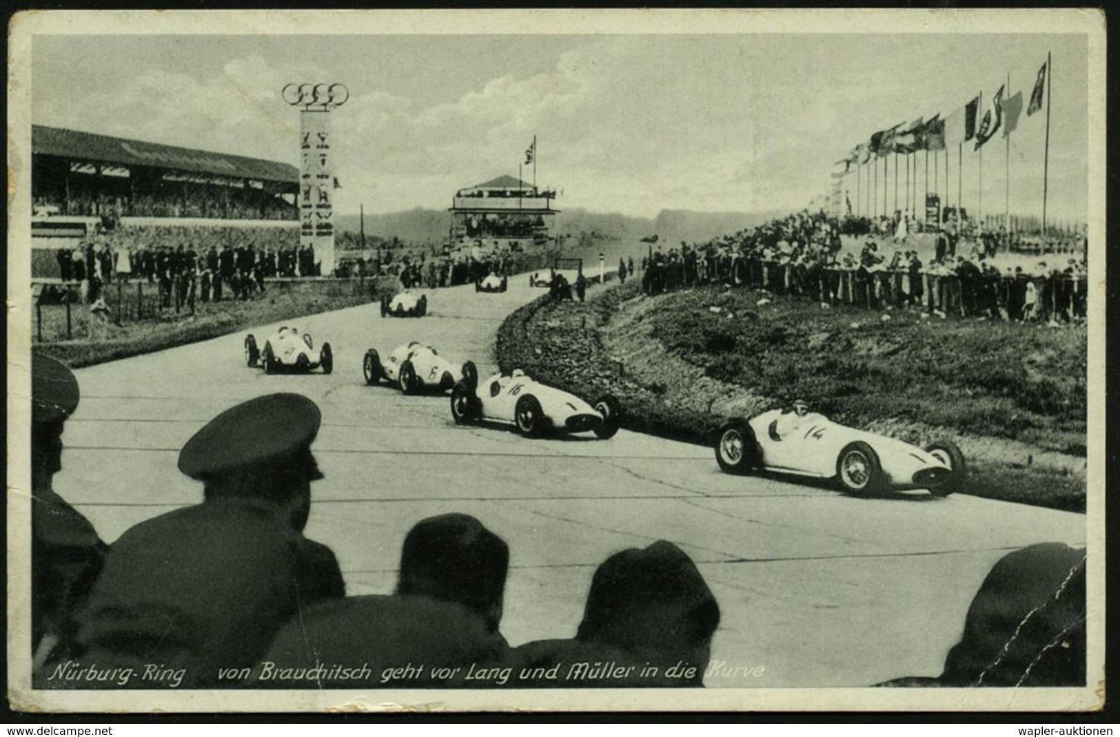Nürburgring 1945/70 Foto Mit Orig. Autogramm "M(anfred) V. Brauchitsch"  (später Signiert) + Orig. S/w.-Ak.: Nürburg-Rin - Automobilismo