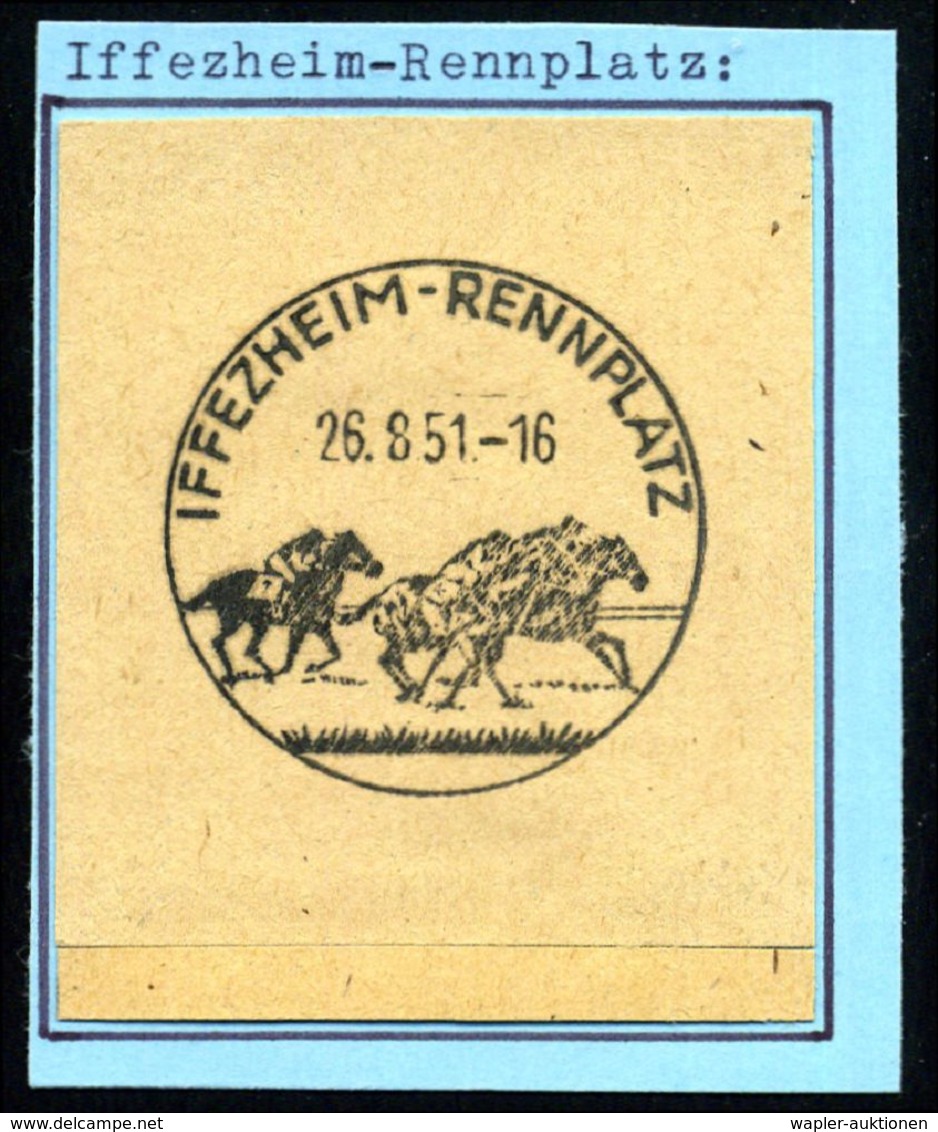 IFFEZHEIM-RENNPLATZ 1936/74 27 Verschiedene SSt Des Saison-Hauspostamtes Galopp-Rennbahn Etc. Aus N U R  Verschiedenen J - Ippica