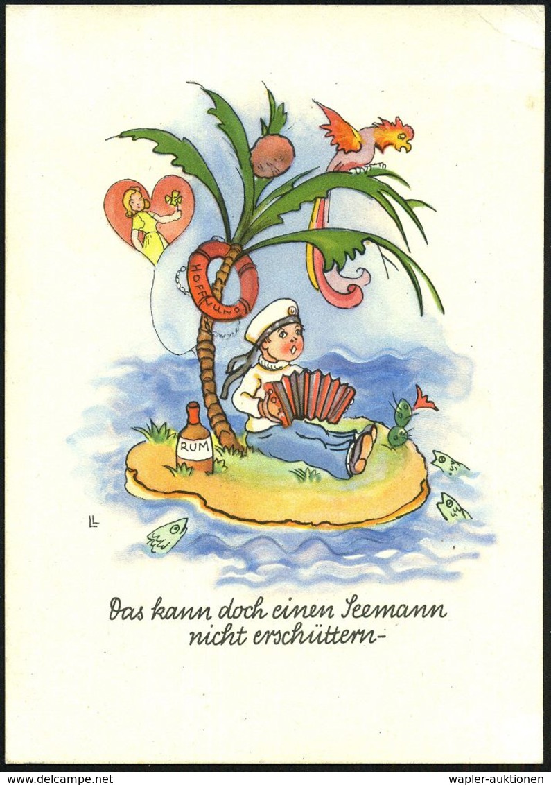 BROMBERG/ Tag Des Deutschen Rudersports 1940 (7.4.) SSt (Klub- U. Bootshaus) Klar Gest. Feldpost-Ak.: Matrose Mit Akkord - Other & Unclassified