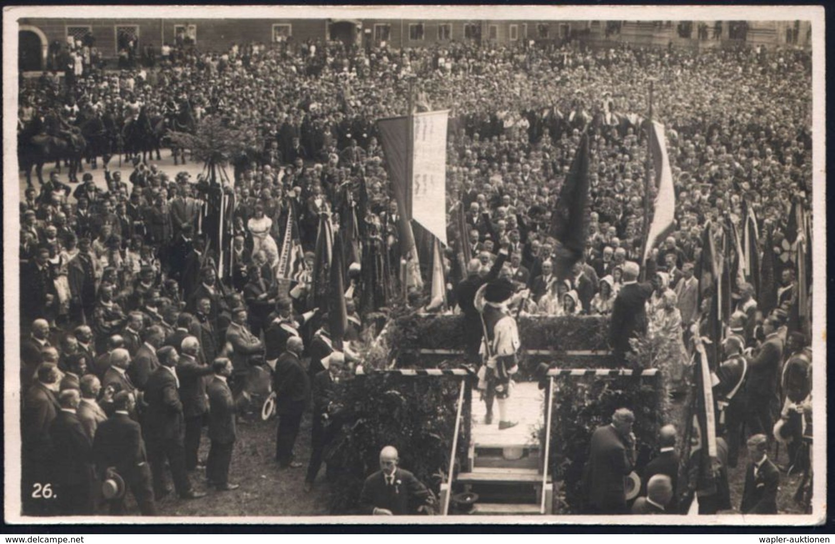 SCHWEIZ 1925 (9.8.) MWSt: ST.GALLEN 1/INTERNAT.SCHÜTZENMATCH/ST.GALLEN/7-13 VIII (2 Gewehre) Passende, Seltene S/w.-Foto - Schieten (Wapens)