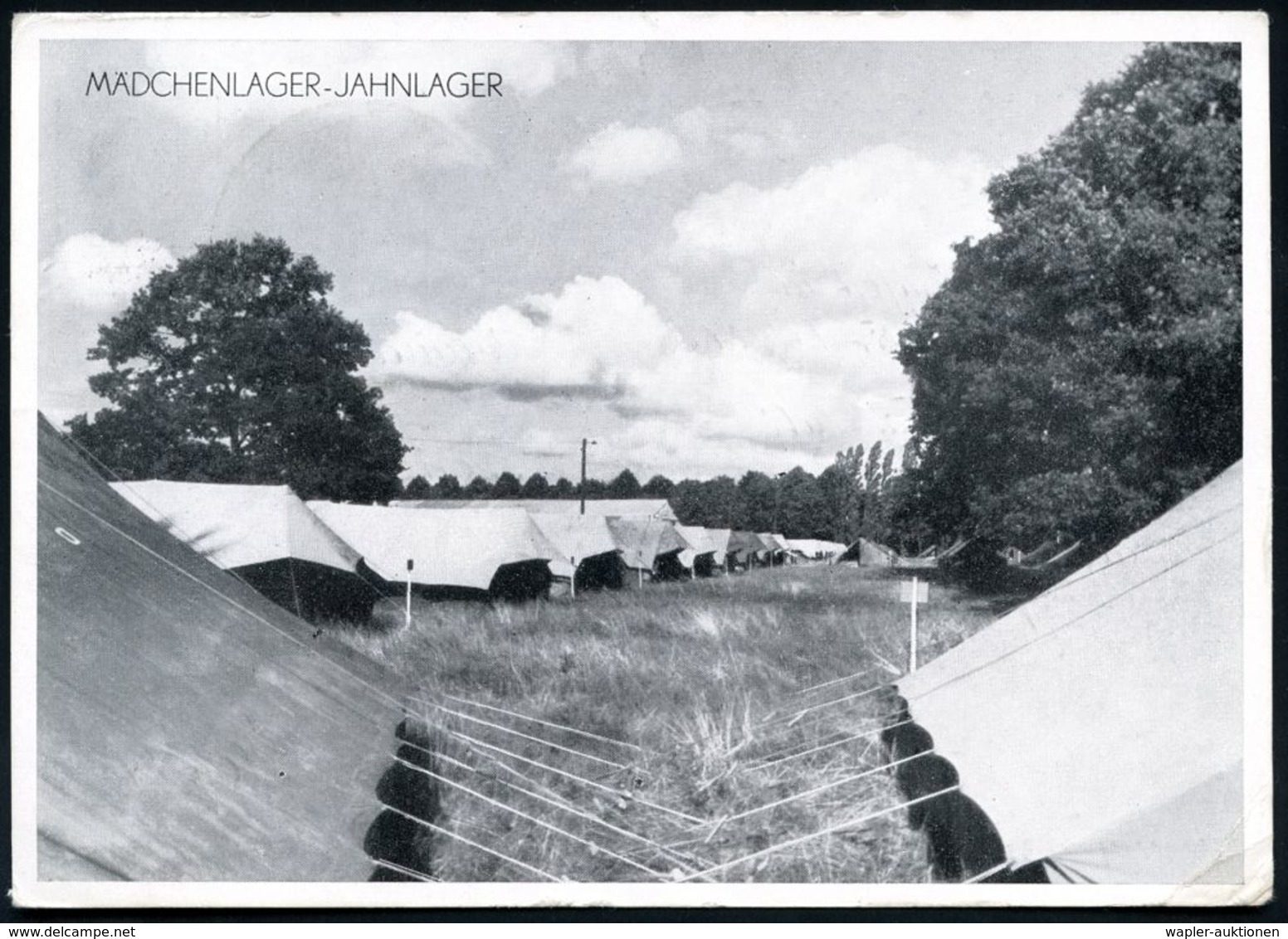 (24a) HAMBURG 36/ °°/ DTB/ DEUTSCHES TURNFEST 1953 (5.8.) SSt Auf Offiz. S/w.-Sonder-Kt.: Deutsches Turnfest, MÄDCHENLAG - Gymnastique