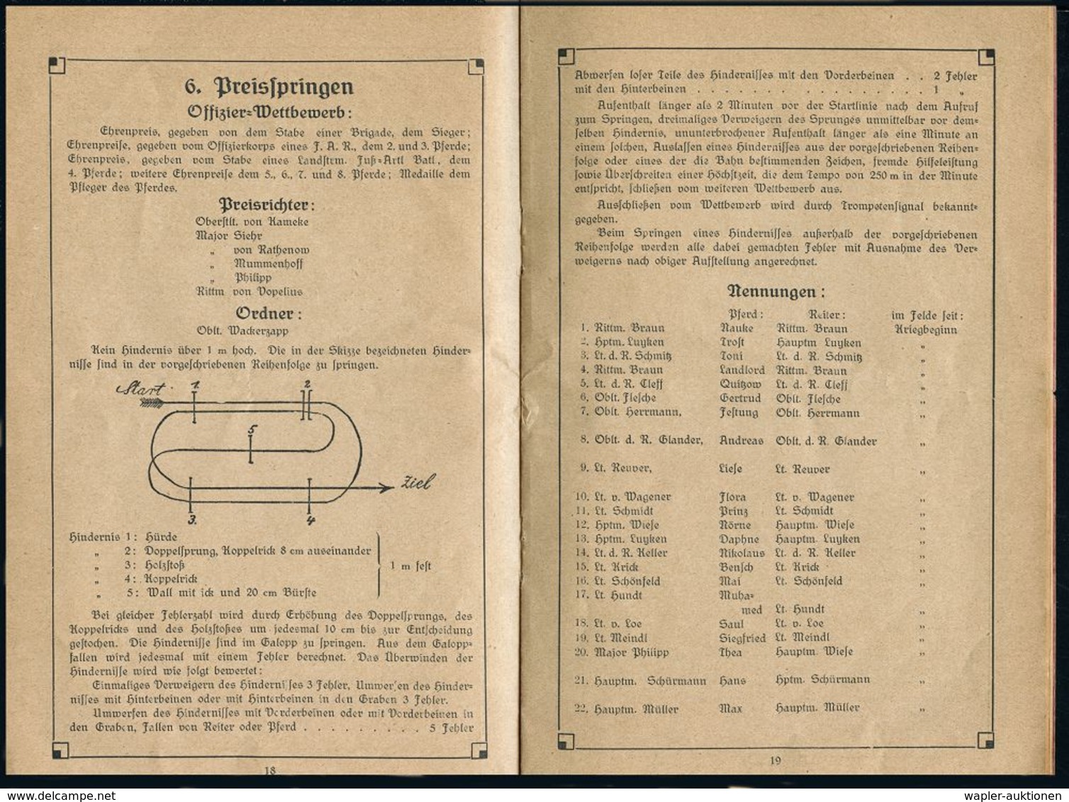 DEUTSCHES REICH 1916 (13.8.) Programm-Heft "SPORTFEST AM NAROCZSEE" (Belarus) Mit Titel-Graphik Eisernes Kreuz + Monogra - Autres & Non Classés