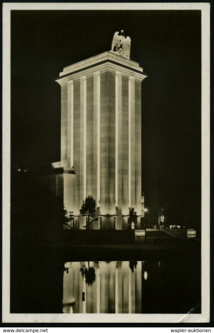 FRANKREICH /  DEUTSCHES REICH 1937 (6.11.) MaWellenSt: PARIS/EXPOSITION DE 1937 Auf Passender EF 1,50 F. Expo + Roter Hd - Andere & Zonder Classificatie