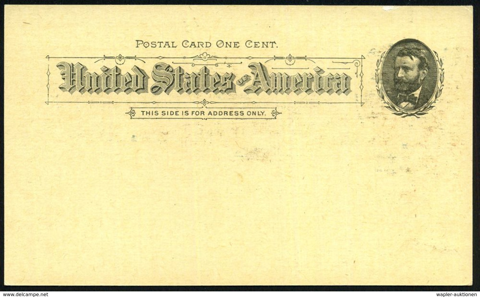 U.S.A. 1893 PP 1 C. Grant, Schw.: WORLD'S COLUMBIAN EXPOSITION.. Government Building, Präs. Grover Cleveland = Präsident - Altri & Non Classificati