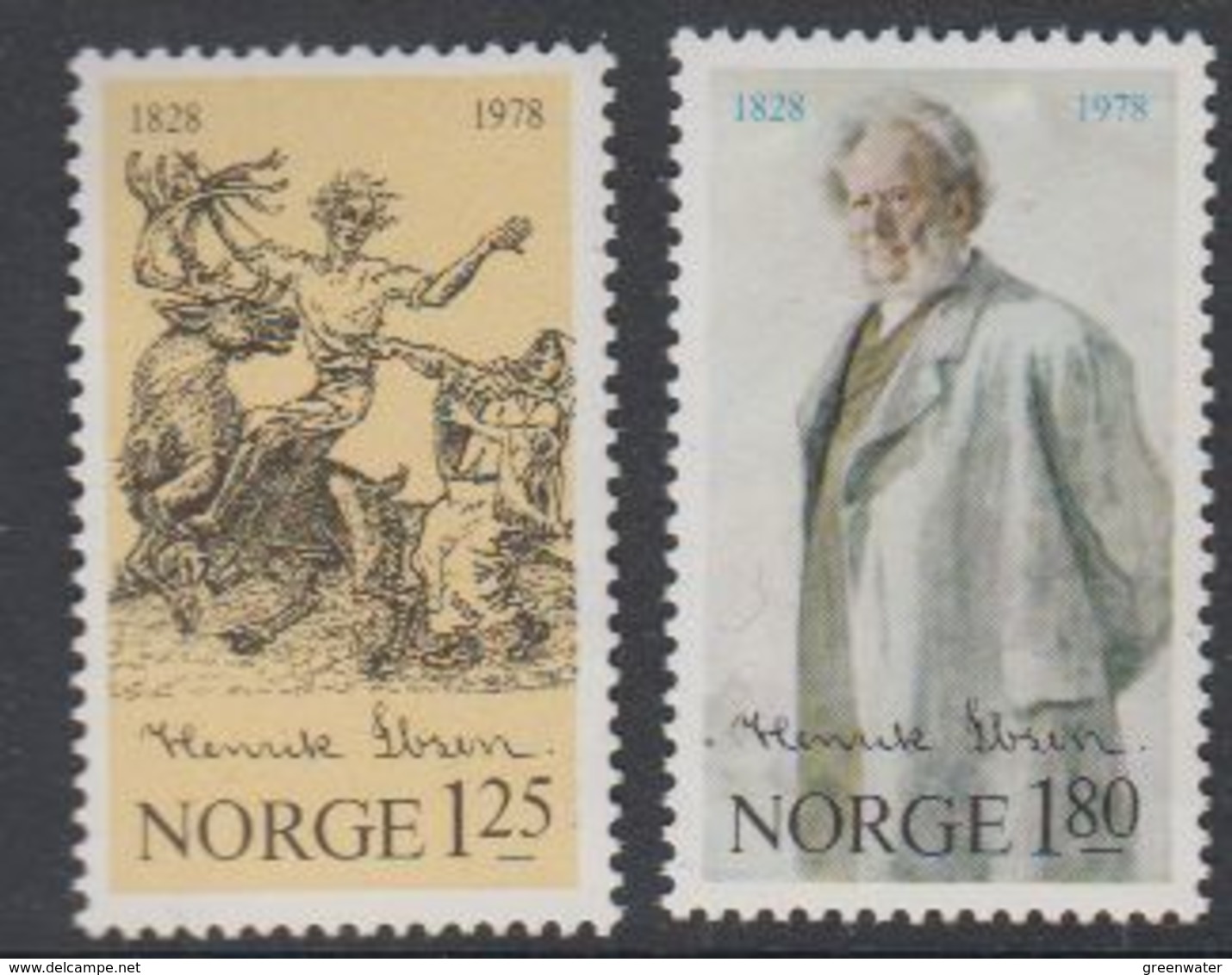 Norway 1978 Henrik Ibsen 2v ** Mnh (42783) - Ongebruikt