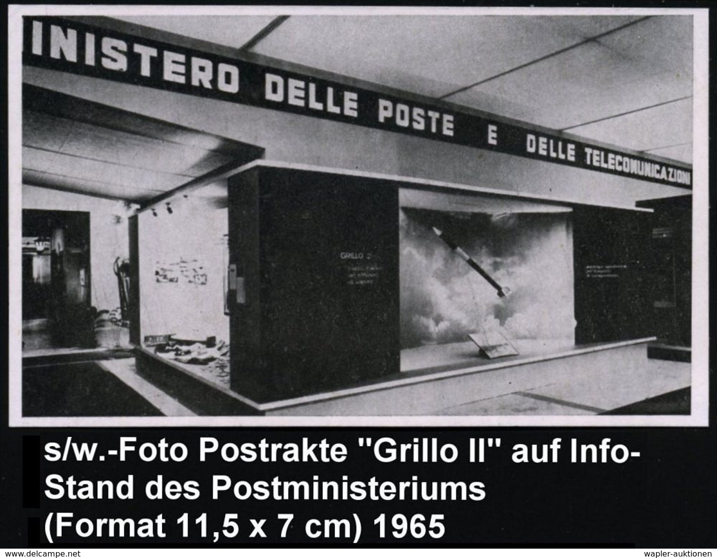 ITALIEN 1965 (3.11.) 1K: GENOVA../PIAZZA J.F.KENNEDY + Raketen-Vign. "BRILLO II" , Klar Gest. Minatur-Raketen-SU: VIA RA - Altri & Non Classificati