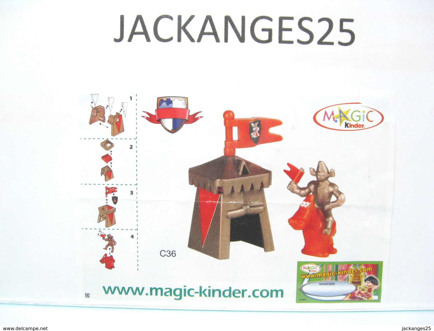 KINDER FUNNY CASTLE MPG C 36 2004 + BPZ EU + MAGIC CODE - Inzetting