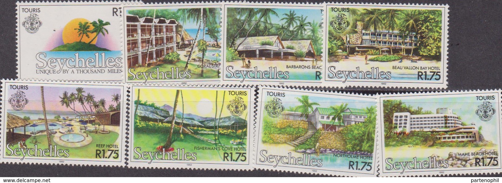 Zil - Seychelles -  Touris Landscape Set MNH - Seychelles (1976-...)