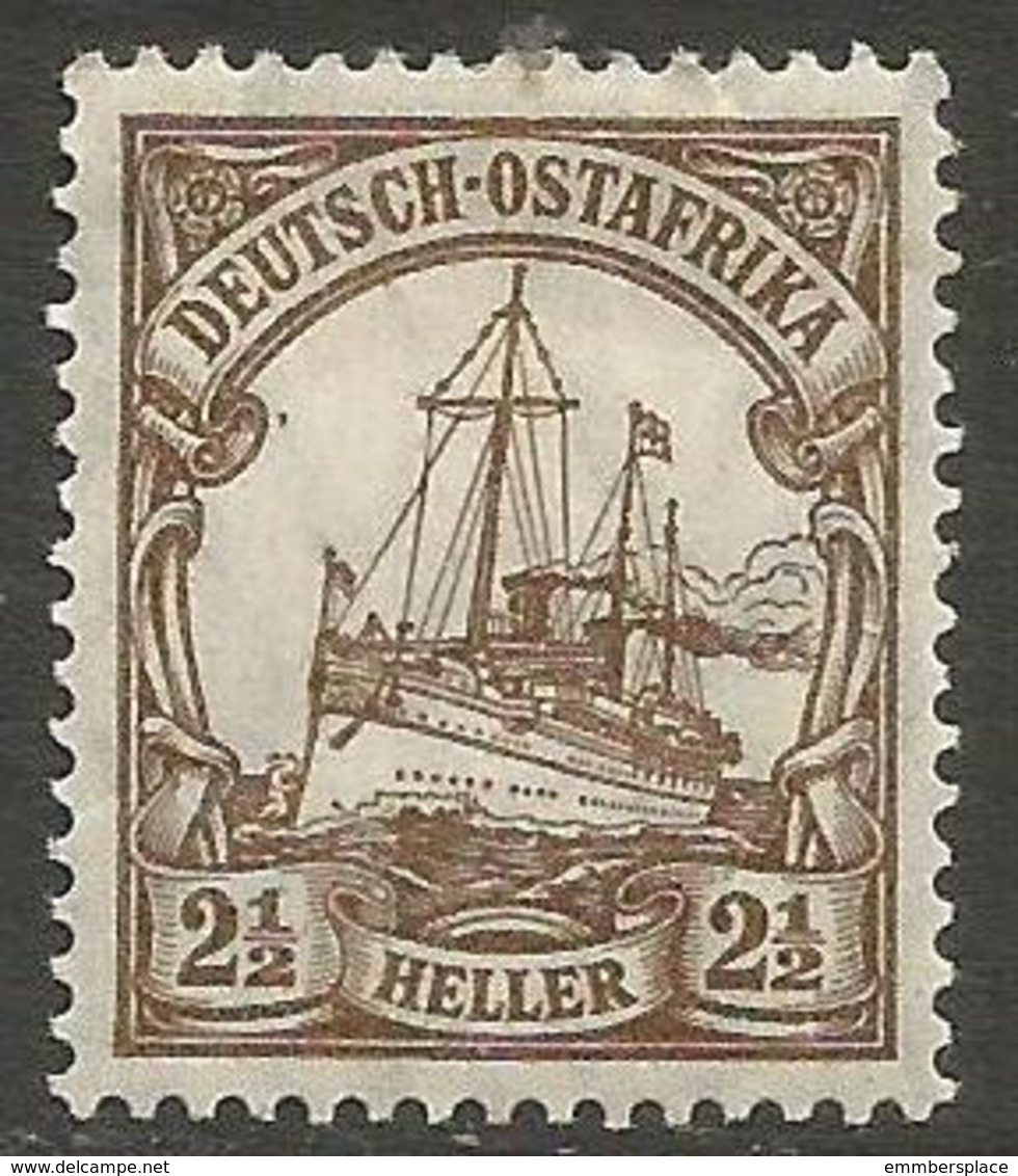 German East Africa - 1906 Kaiser's Yacht 2.5h Mint Hinged *  Sc 31 - German East Africa