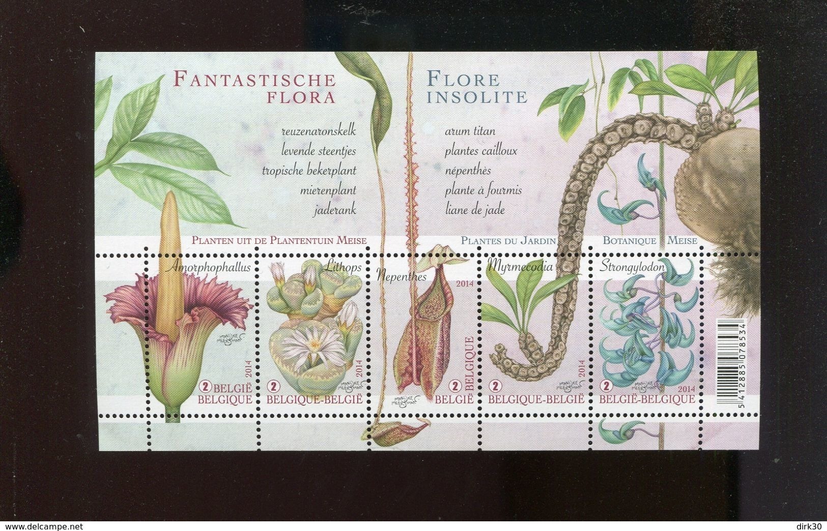 Belgie 2014 Blok Feuillet BL213 Flora Meise Flowers - 1961-2001