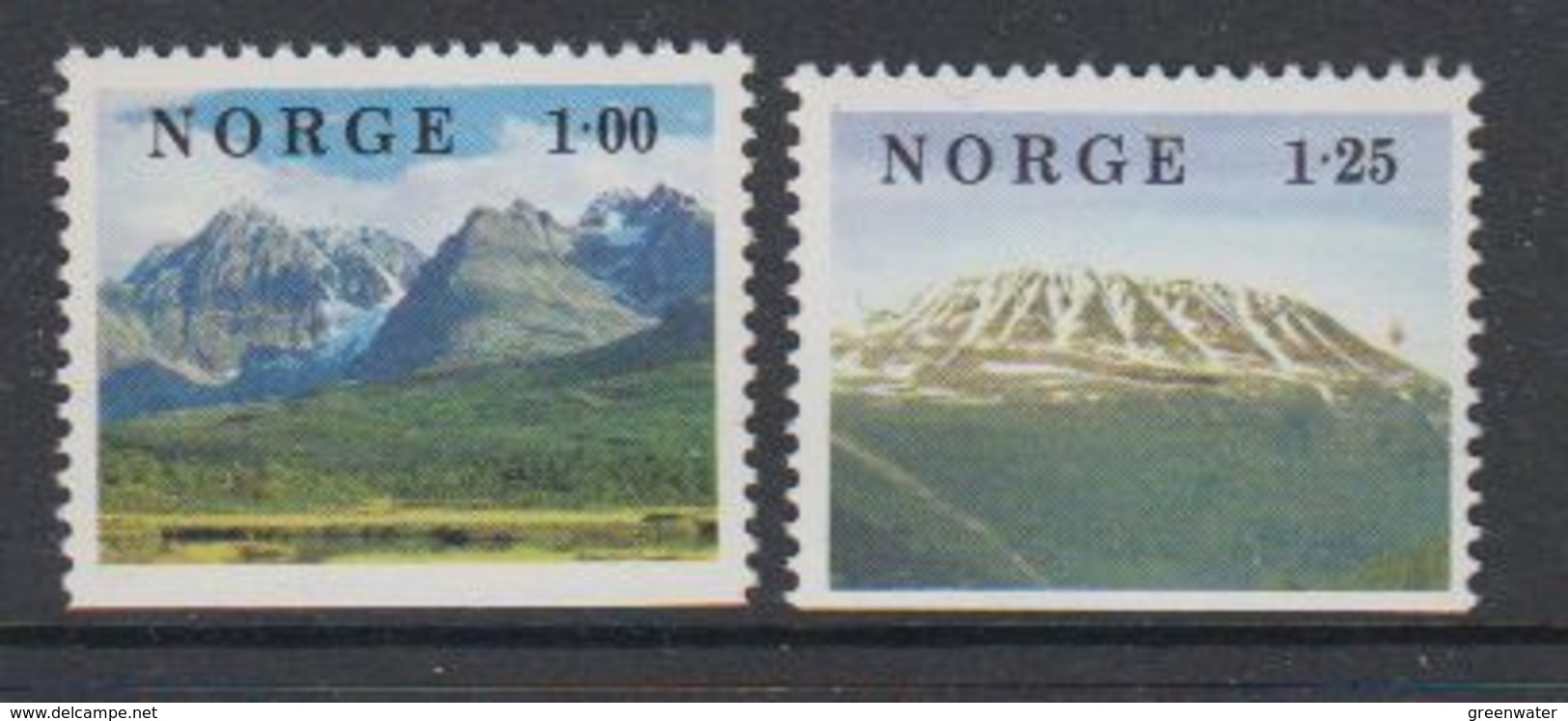 Norway 1978 Landscapes 2v From Booklet ** Mnh (42783D) - Ongebruikt