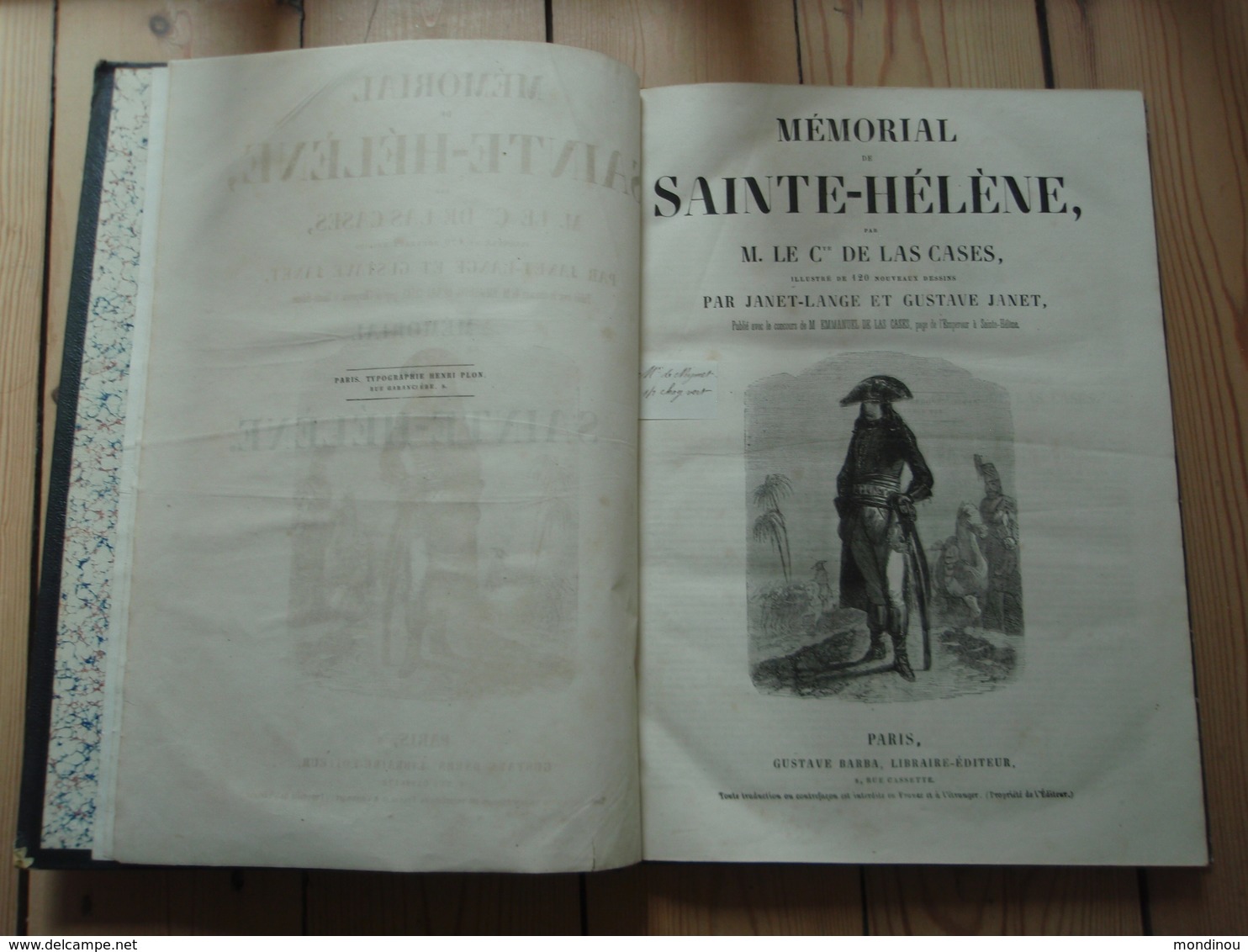 Mémorial De Sainte-Hélène Par M. Le Cte De Las Cases. Illustré De 120 Nouveaux Dessins Par Janet-Lange Et Gustave Janet - Französisch