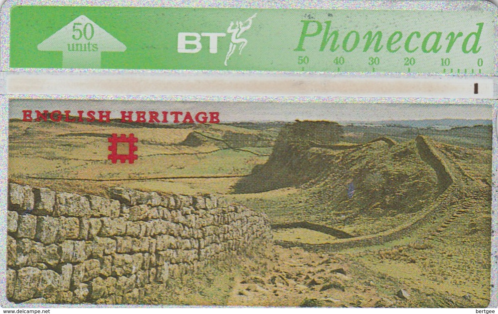 USED  BT PHONECARD - ENGLISH HERITAGE HADRIAN'S WALL (50 UNITS) - (See Scan For Condition) - BT General