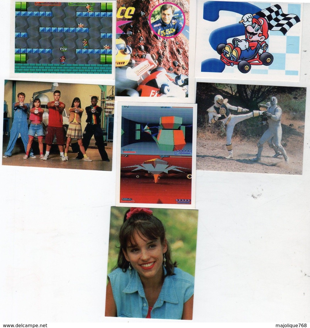 7 Images-dont 4 Panini Nintendo & 3 Mielpops De Kelloggs Power Ranger - - Other & Unclassified