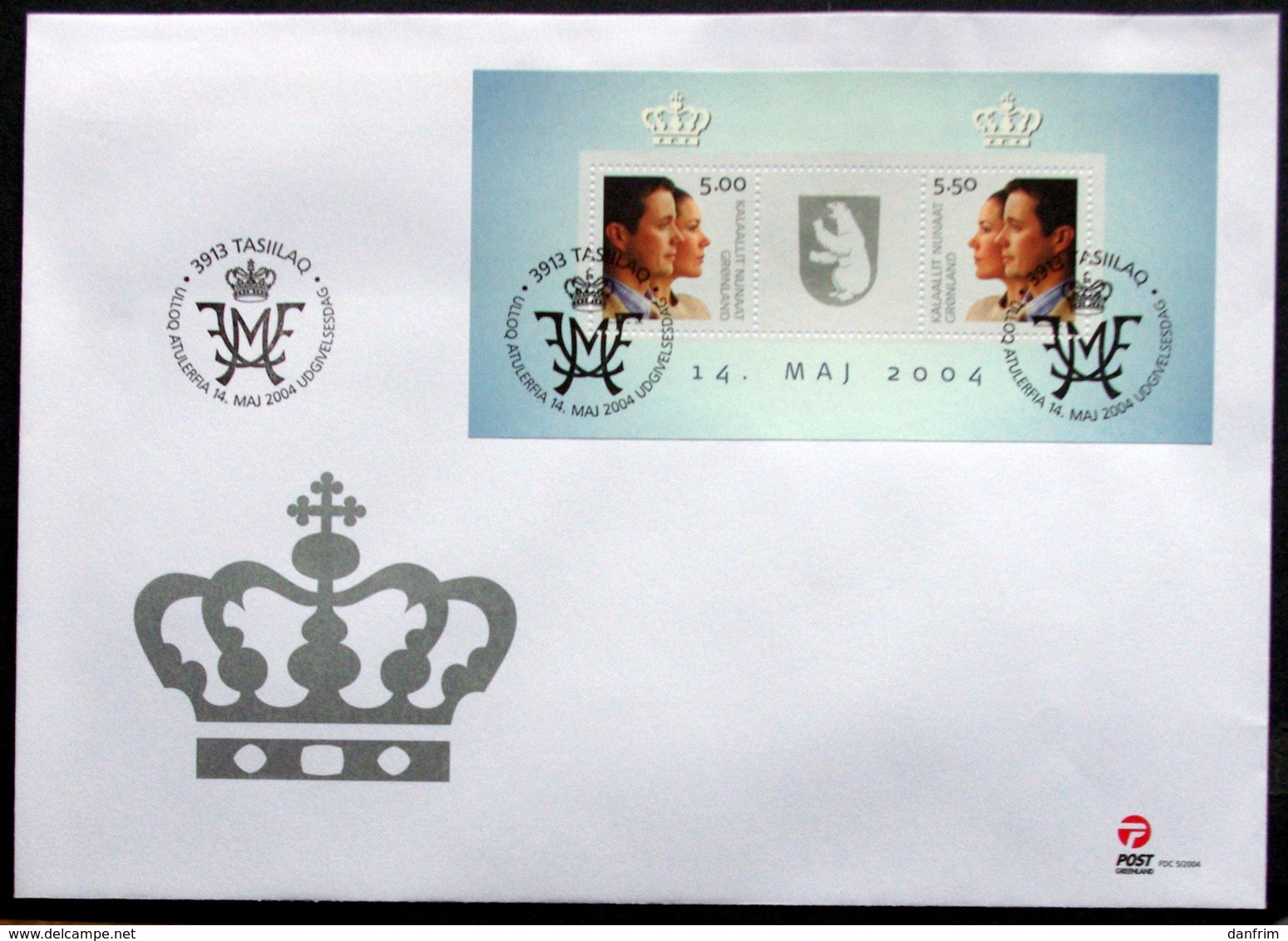 GREENLAND 2004      Minr.416-17    BLOCK 29  FDC   ( Lot 6275 ) - FDC