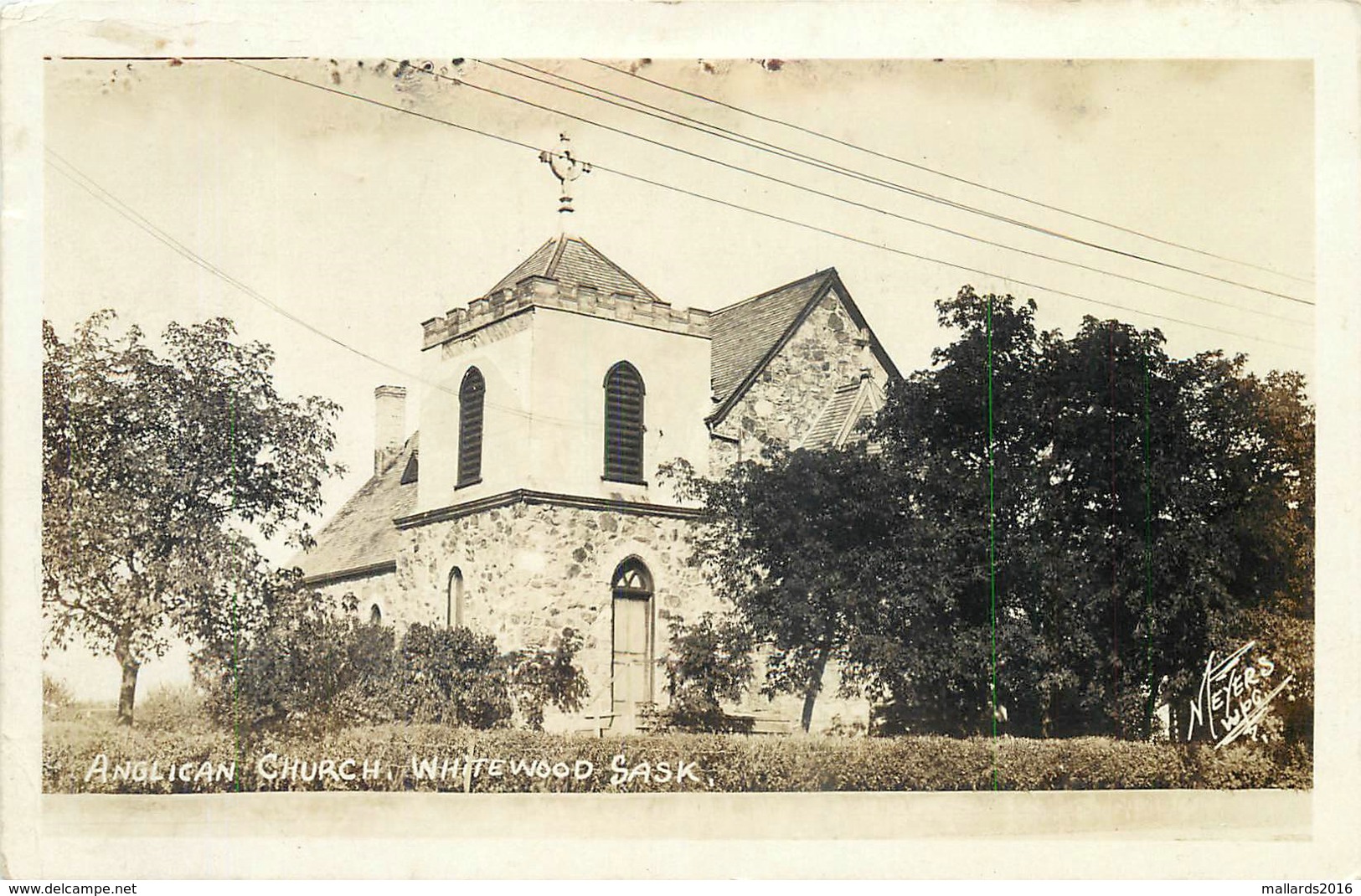 WHITEWOOD, SASK - ANGLICAN CHURCH ~ AN OLD REAL PHOTO POSTCARD #87911 - Altri & Non Classificati