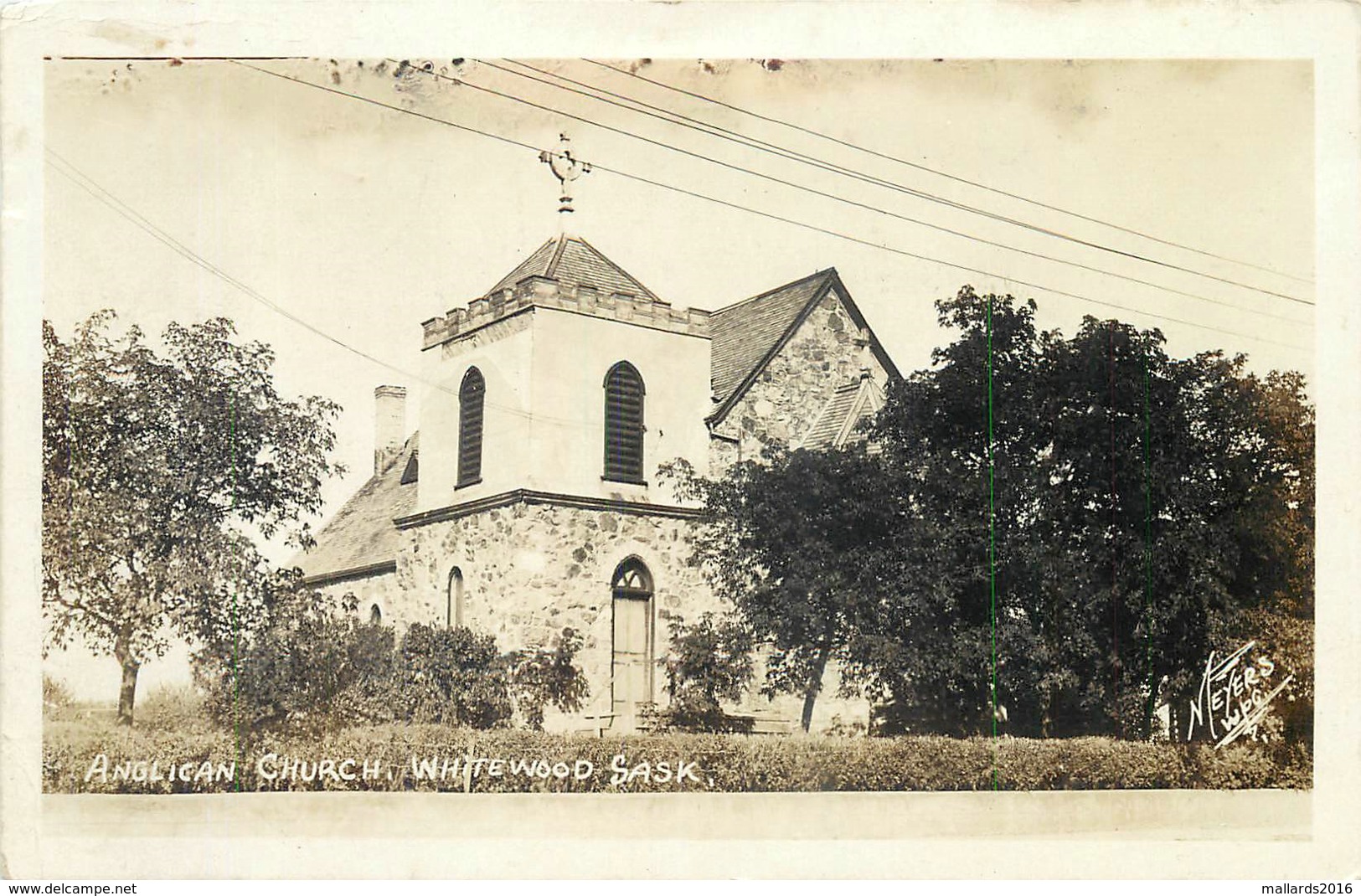 WHITEWOOD, SASK - ANGLICAN CHURCH ~ AN OLD REAL PHOTO POSTCARD #87911 - Other & Unclassified