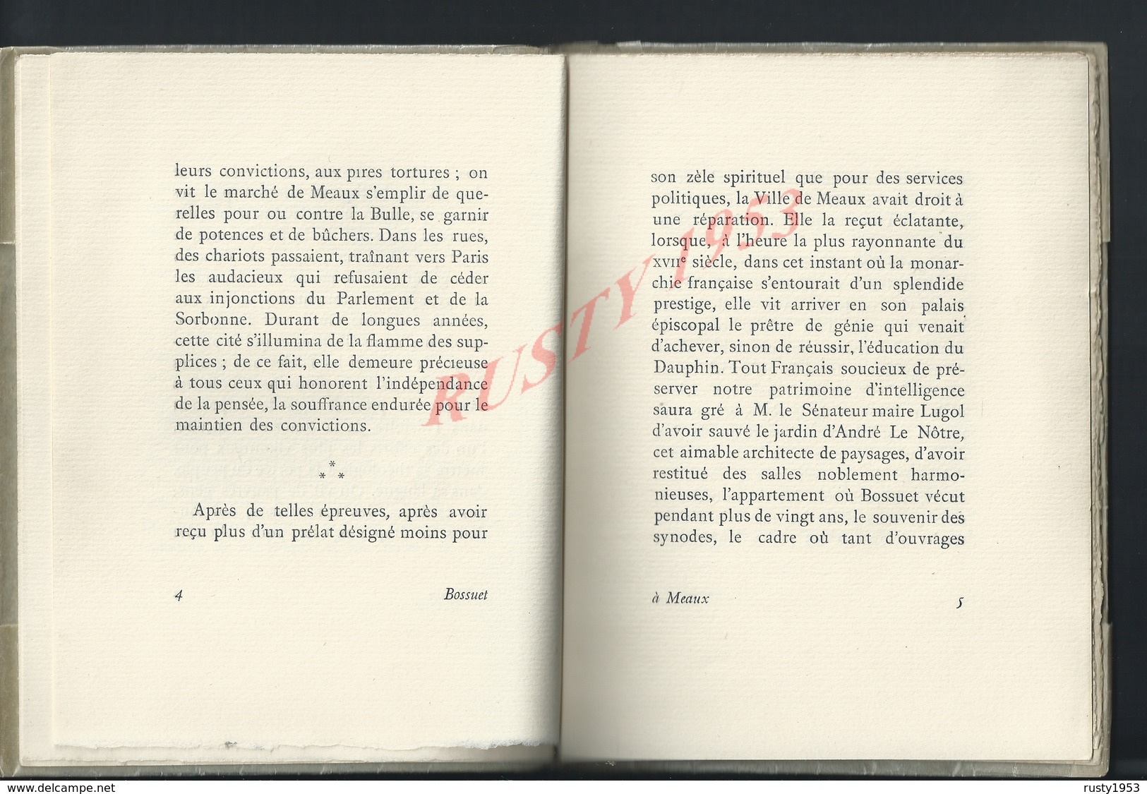 LIVRE ÉDOUARD HERRIOT Mist L INSTRUCTION DISCOURS PRONONCÉ A L INAUGURATION DU MUSÉE  BOSSUET A MEAUX DÉDICACÉS 1927