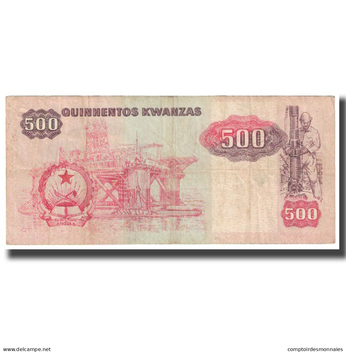 Billet, Angola, 500 Kwanzas, 1984, 1984-01-07, KM:120A, TTB - Angola