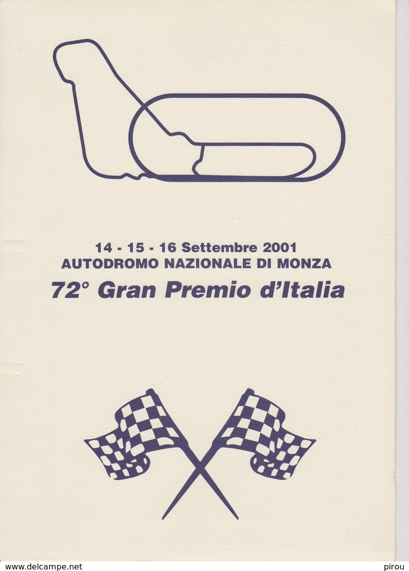 ITALIE  : GP D'ITALIE MONZA 2001 ( A.ASCARI , N.LAUDA Et M.SCHUMACHER - Automobilismo