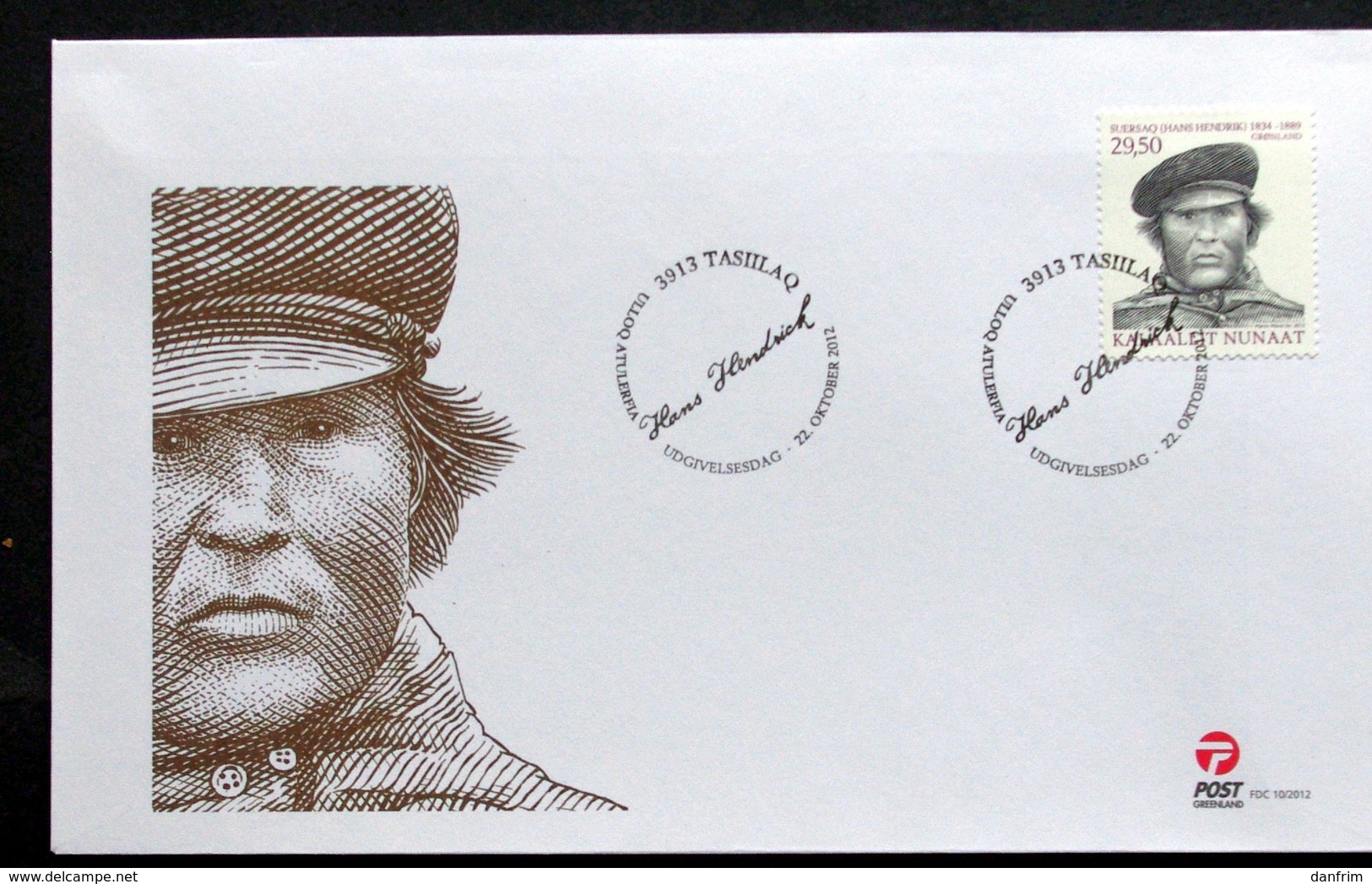 GREENLAND 2012  Hans Hendrik Expedition    Minr.622   FDC (lot Ks) - FDC