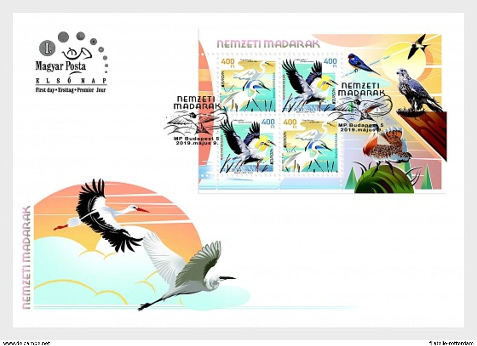 Hongarije / Hungary - Postfris / MNH - FDC Sheet Europa, Vogels 2019 - Ongebruikt