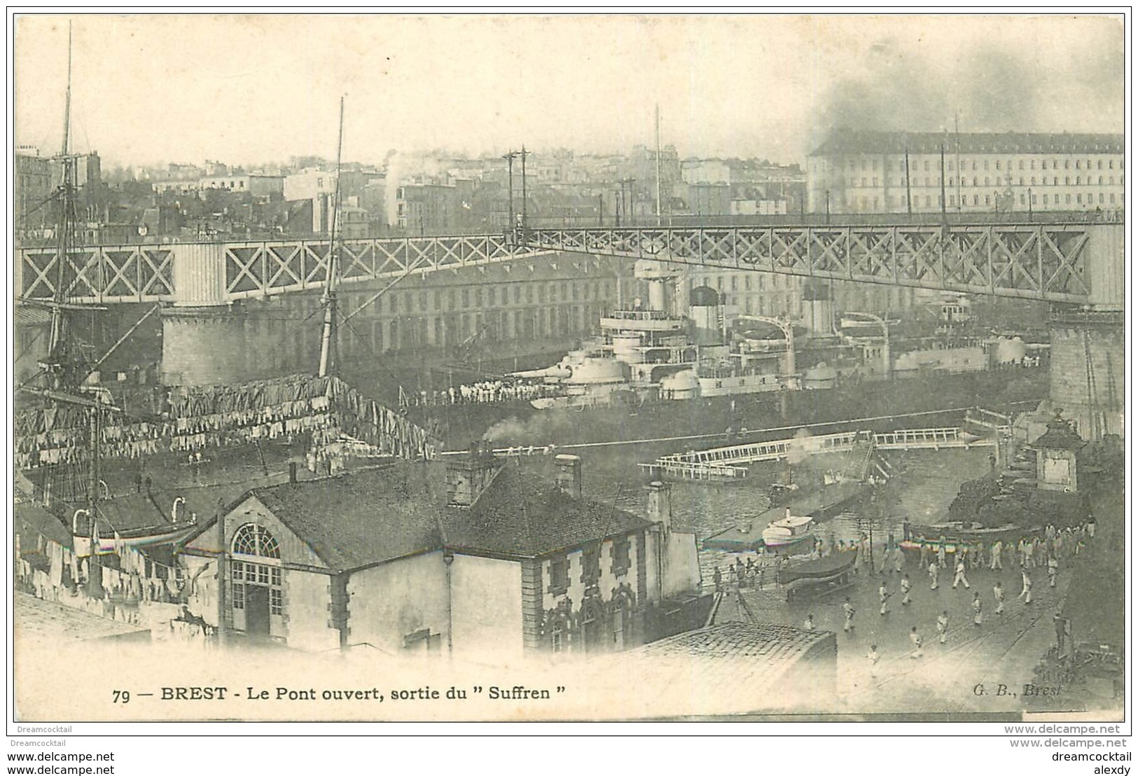 29 BREST. Pont Ouvert Pour Sortie Du "" Suffren "" - Brest