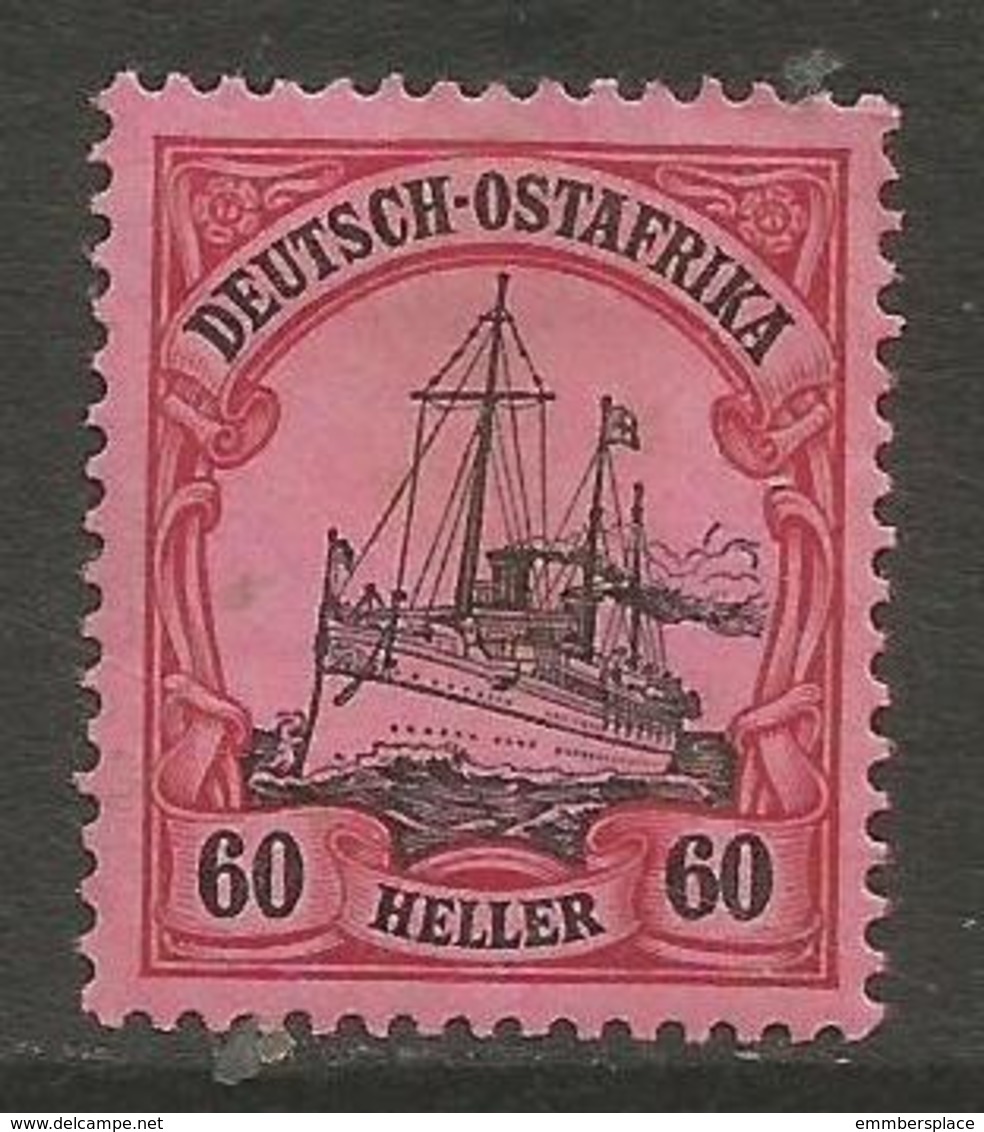 German East Africa - 1906 Kaiser's Yacht 60h Mint Hinged *   Sc 38 - German East Africa