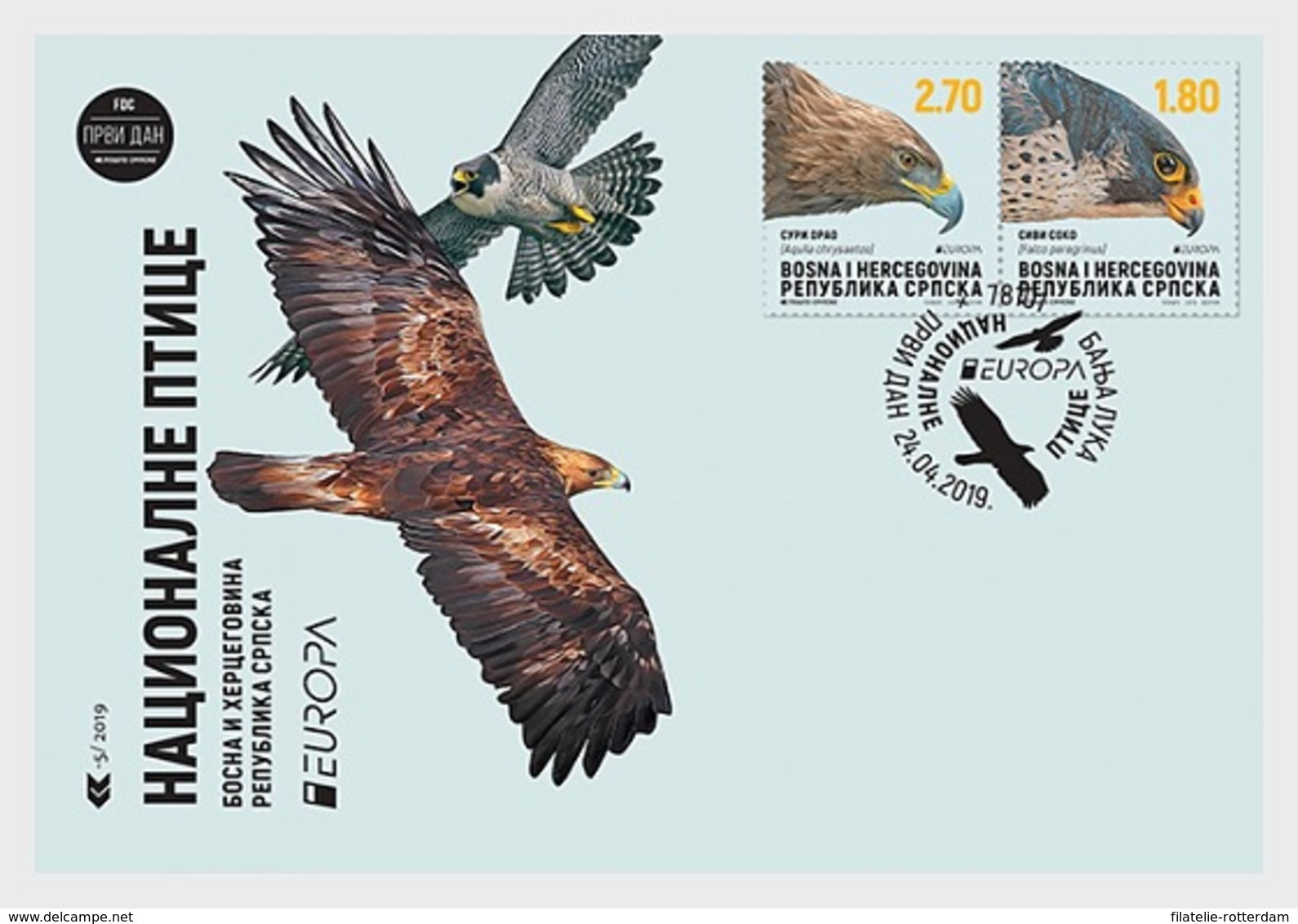 Bosnië & Herzegovina / Bosnia - Postfris/MNH - FDC Europa, Vogels 2019 - Bosnien-Herzegowina