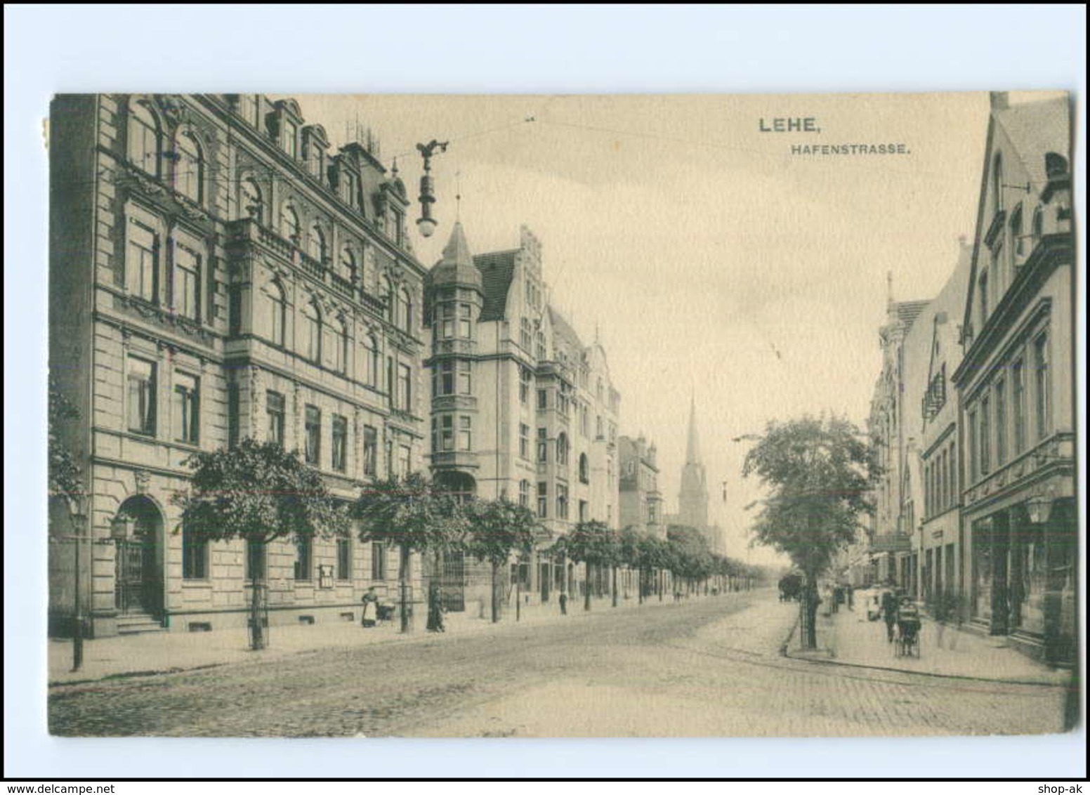 Y12334/ Lehe  Bremerhaven Hafenstraße AK 1912 - Autres & Non Classés