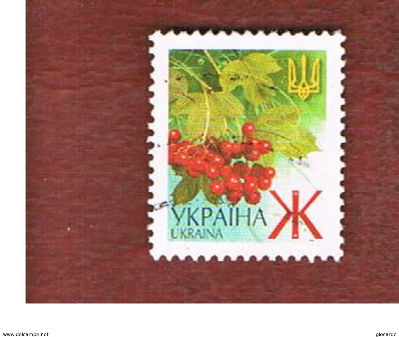 UCRAINA (UKRAINE)  -  MI 436AII   -  2003  PLANTS: GUELDER-ROSE   -   USED - Ukraine