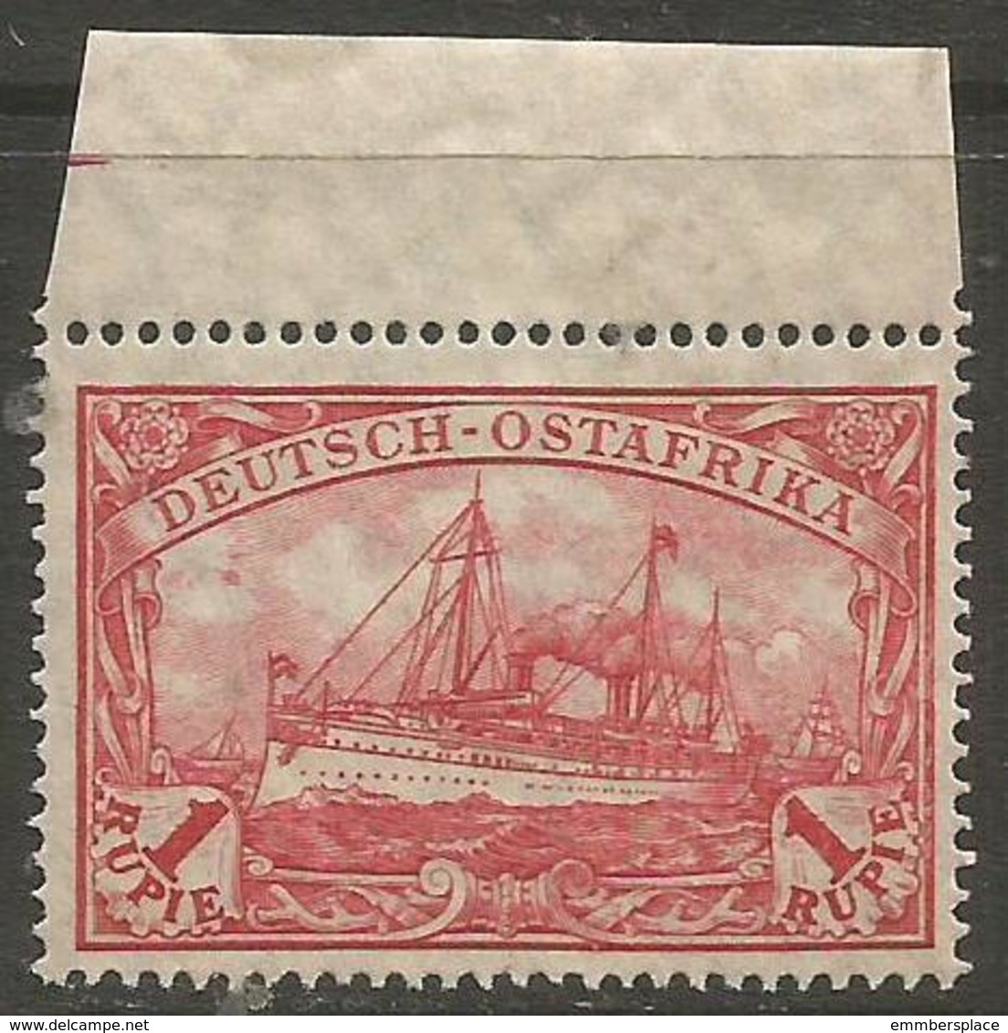 German East Africa - 1915 Kaiser's Yacht 1r MNH **   Sc 39 - German East Africa